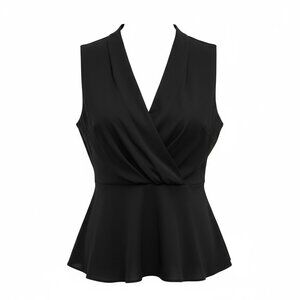 Nicole Miller Studio V Neck Large Sleeveless top